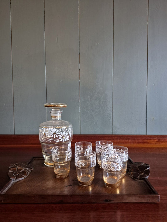 Vintage Belgian Liqueur Set