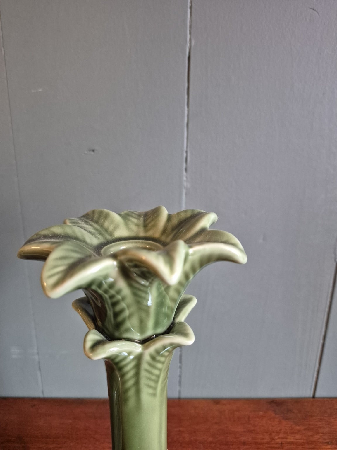 Ceramic Palm Tree Candle Holder