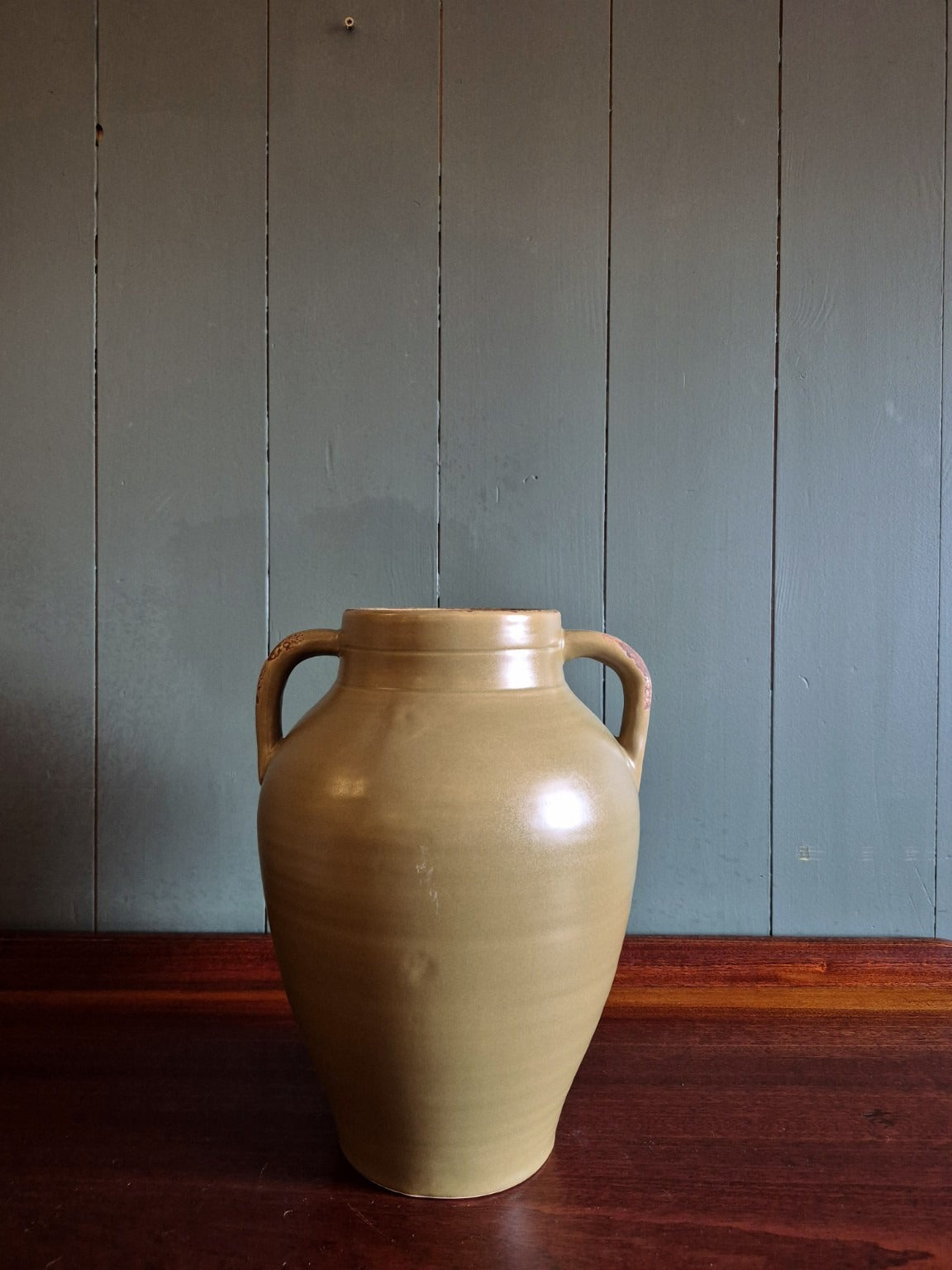 Contemporary Olive Vase