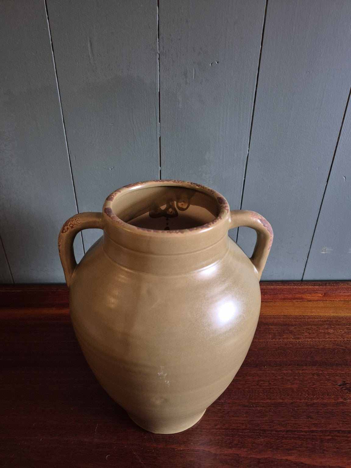 Contemporary Olive Vase