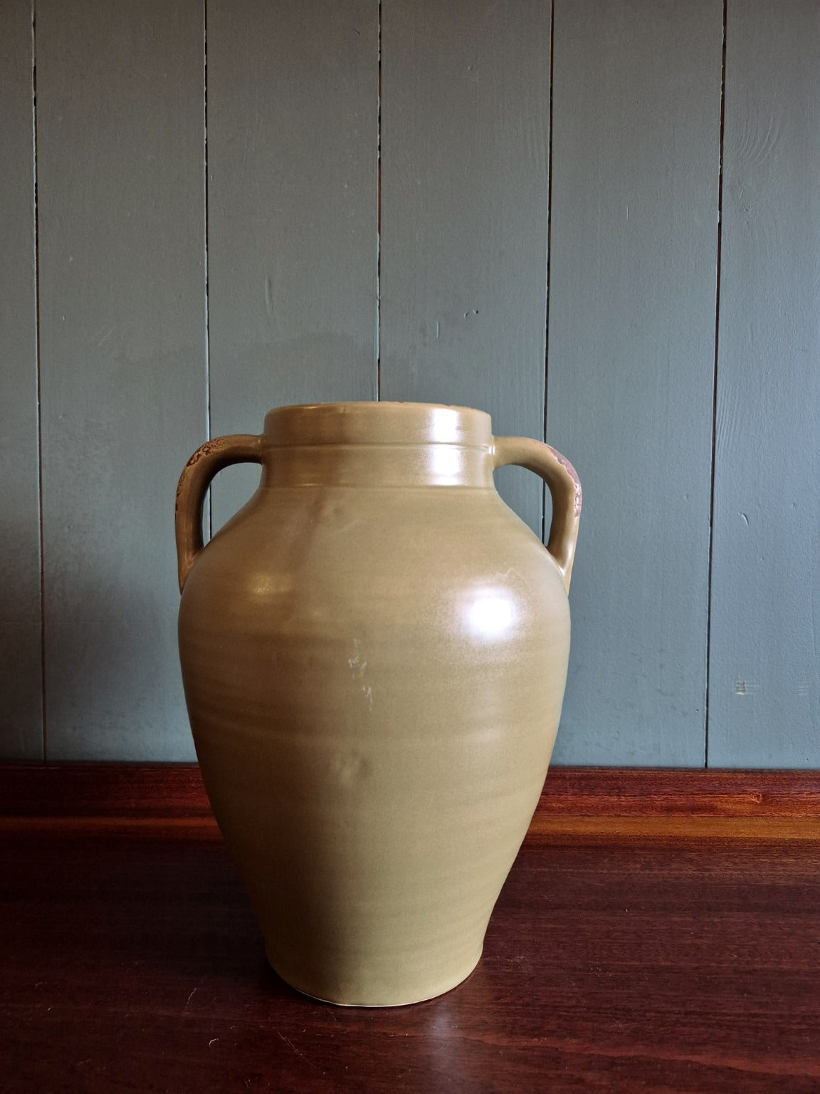 Contemporary Olive Vase