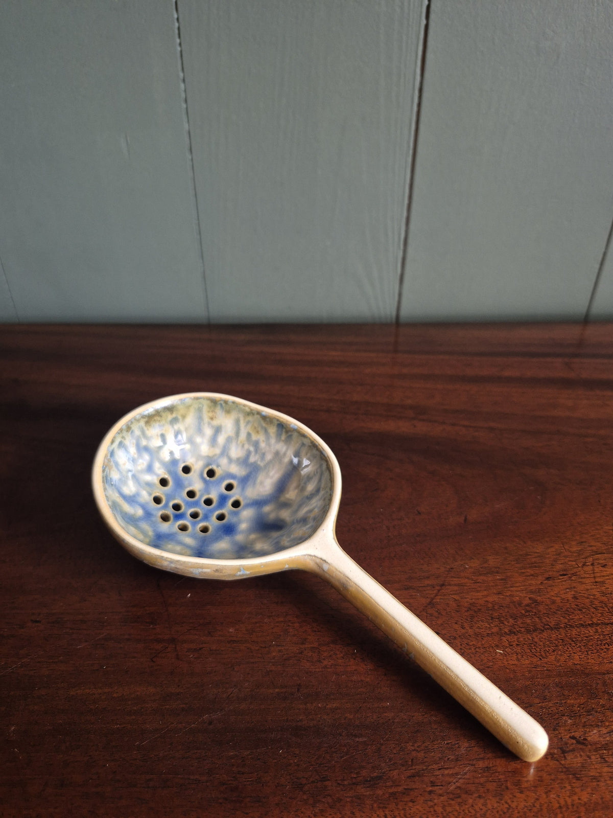 Decorative Stoneware Serving Spoon