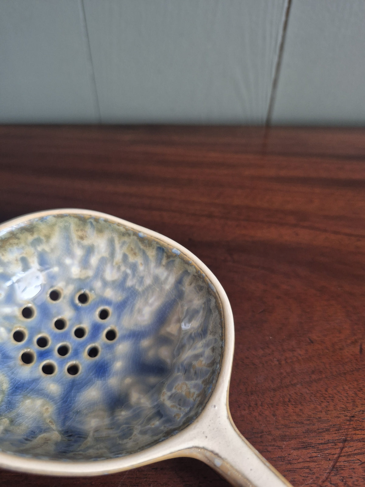 Decorative Stoneware Serving Spoon