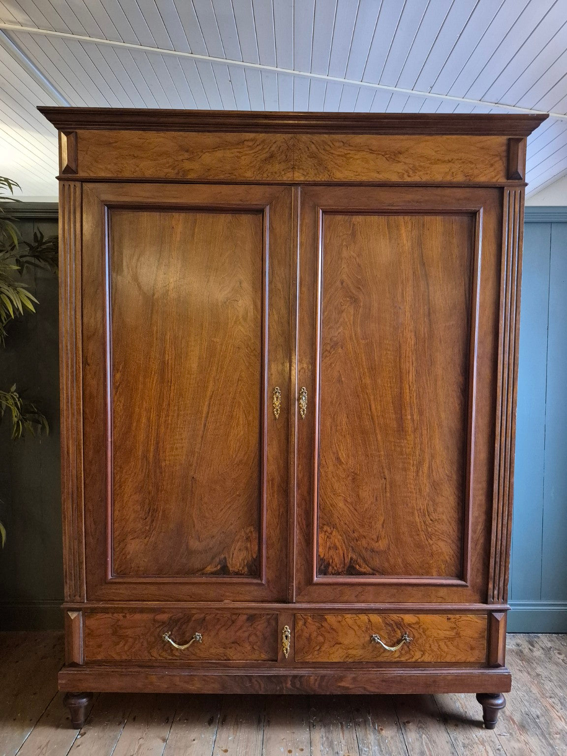 Early 1900's French Walnut Armoire