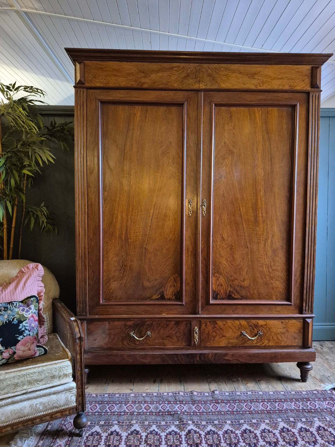 Early 1900's French Walnut Armoire