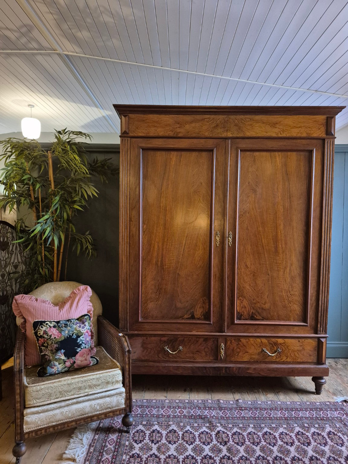 Early 1900's French Walnut Armoire