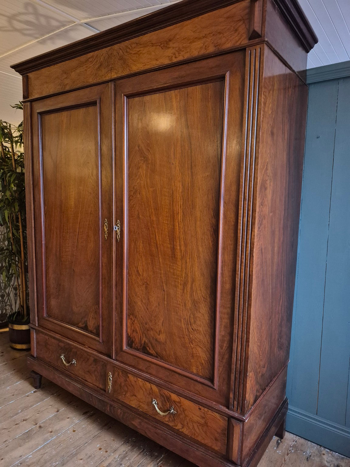 Early 1900's French Walnut Armoire