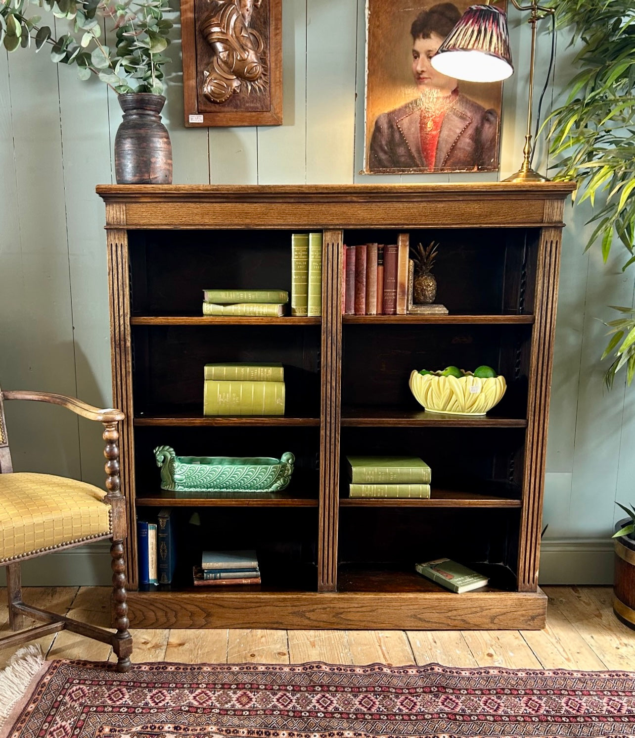 Edwardian Oak Bookcase