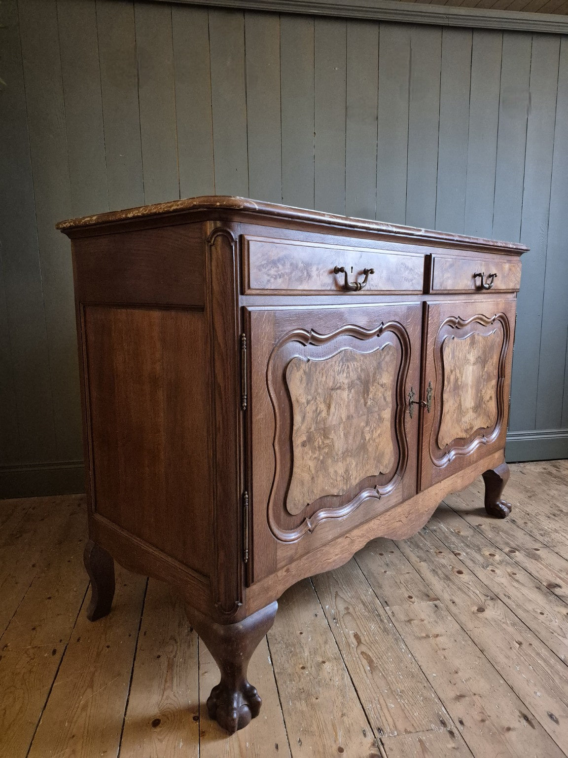 Antique French Walnut Sideboard