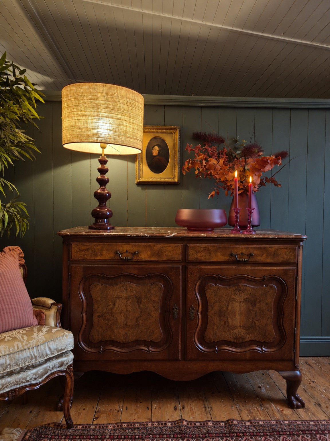 Antique French Walnut Sideboard