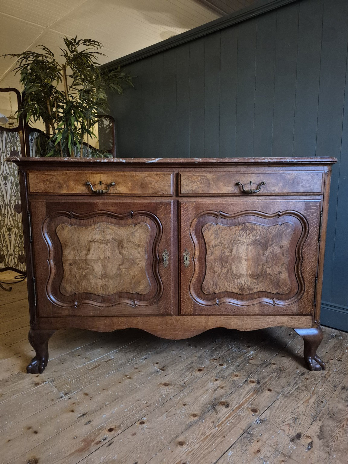 Antique French Walnut Sideboard