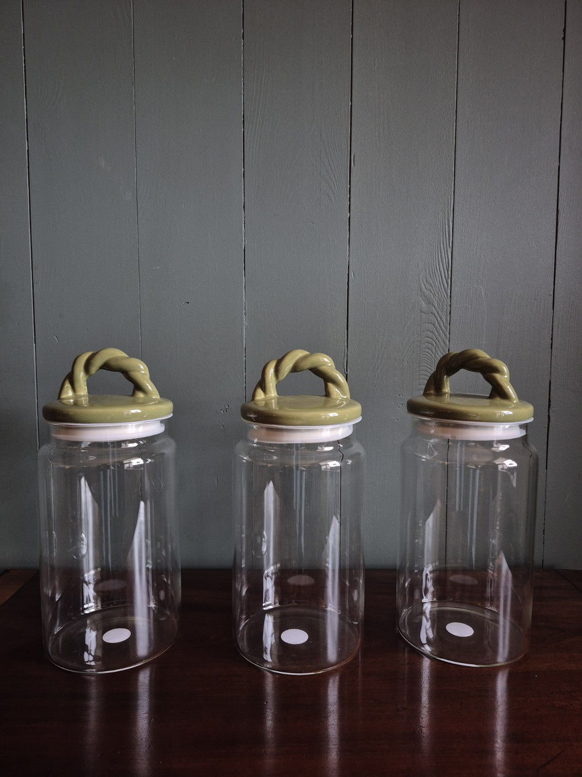 Glass Storage Jar With Ceramic Lid
