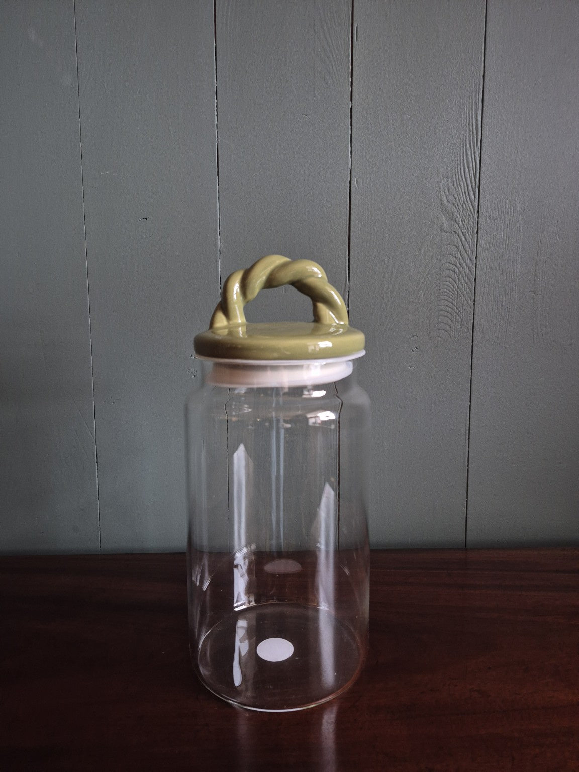 Glass Storage Jar With Ceramic Lid