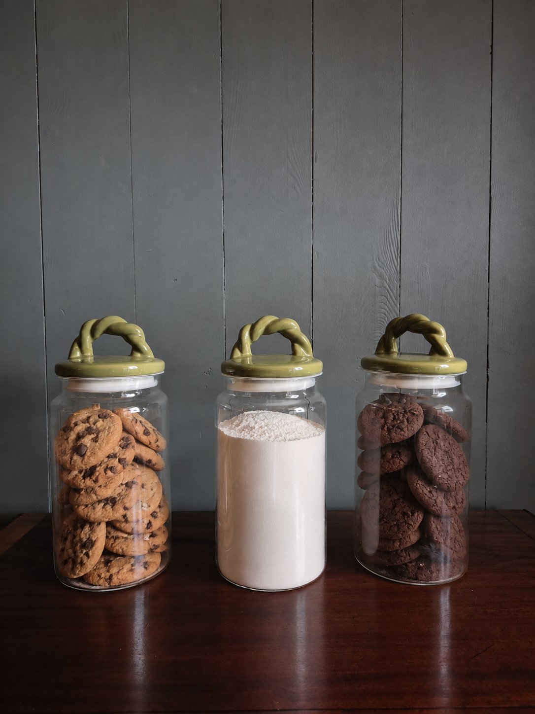 Glass Storage Jar With Ceramic Lid