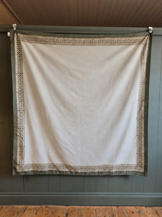 Block Printed Cotton Tablecloth