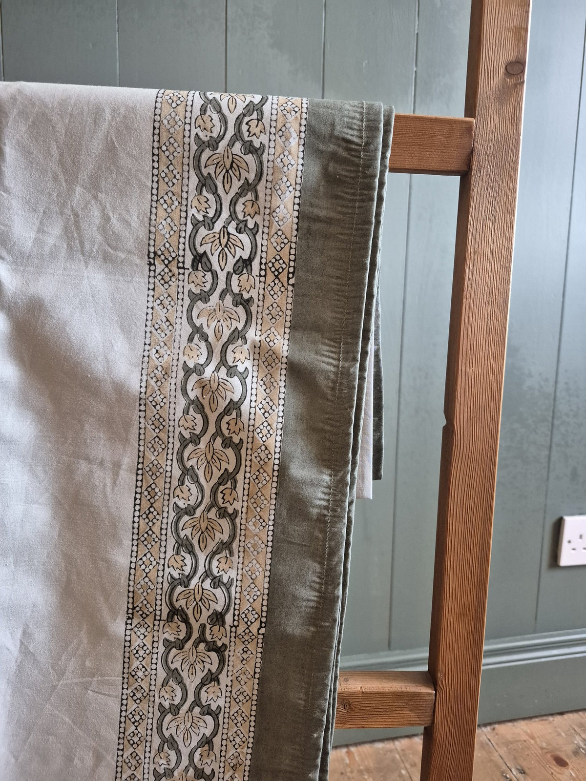 Block Printed Cotton Tablecloth