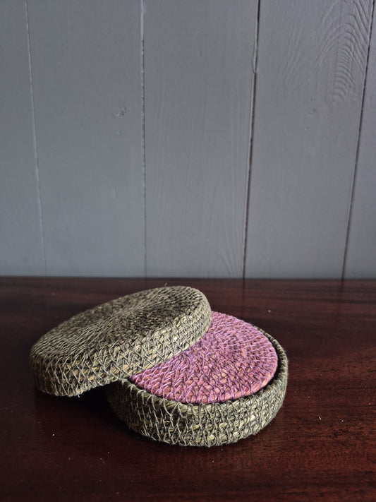 Handwoven Seagrass Coasters