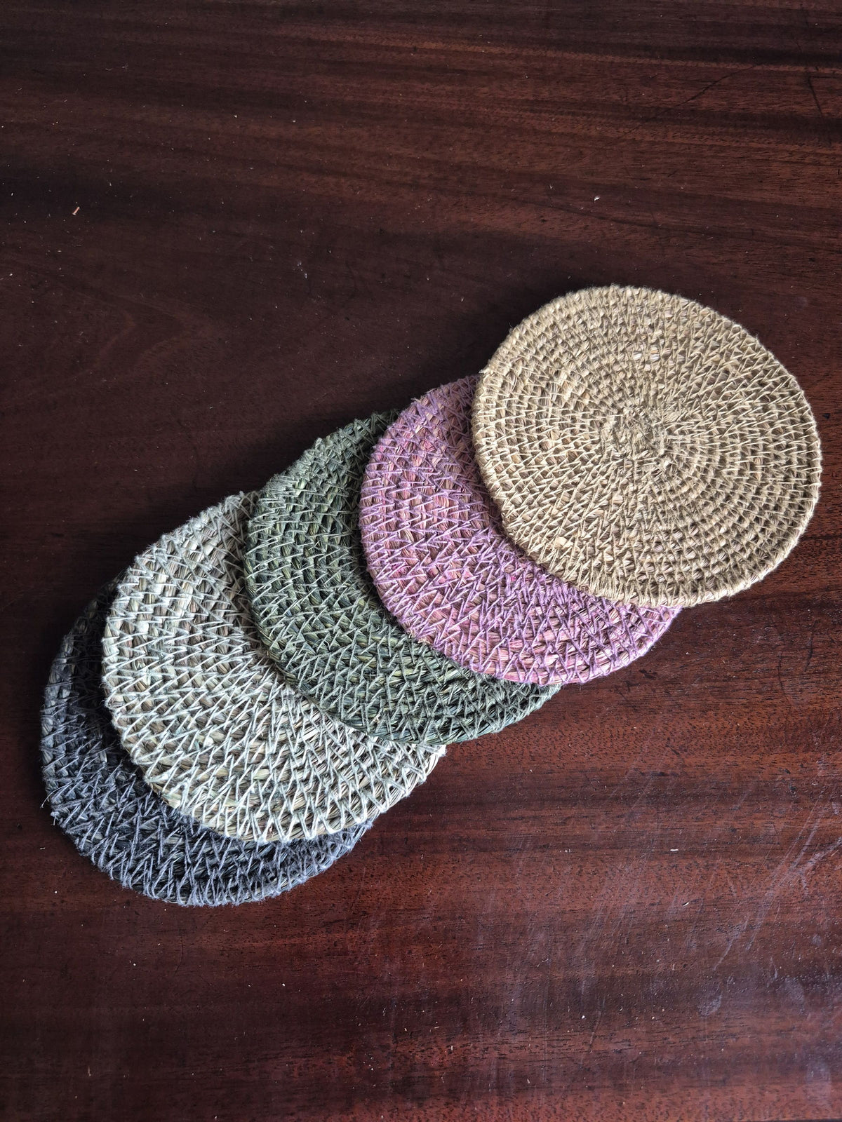 Handwoven Seagrass Coasters