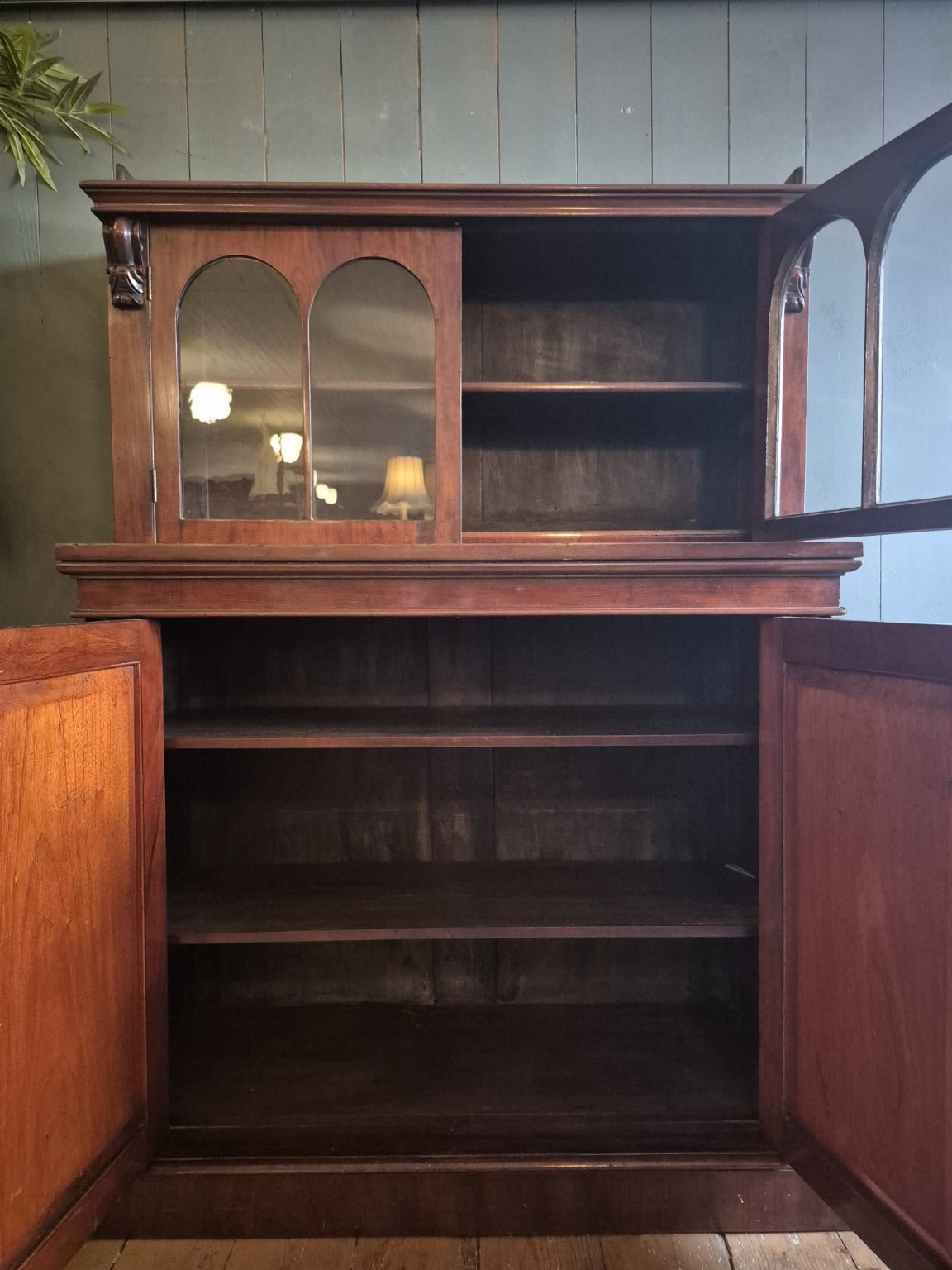 Victorian Mahogany Glazed Chiffonier