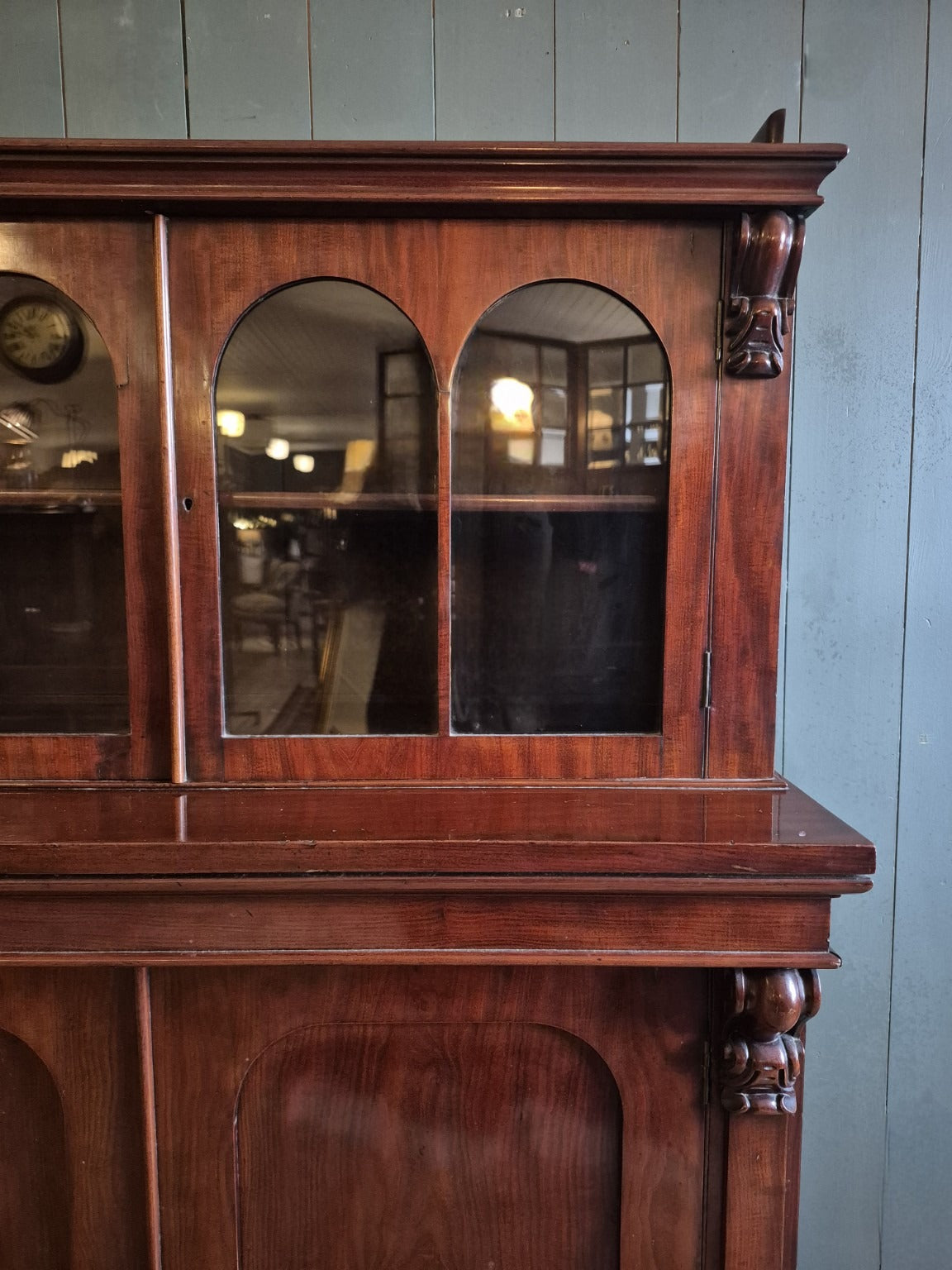 Victorian Mahogany Glazed Chiffonier
