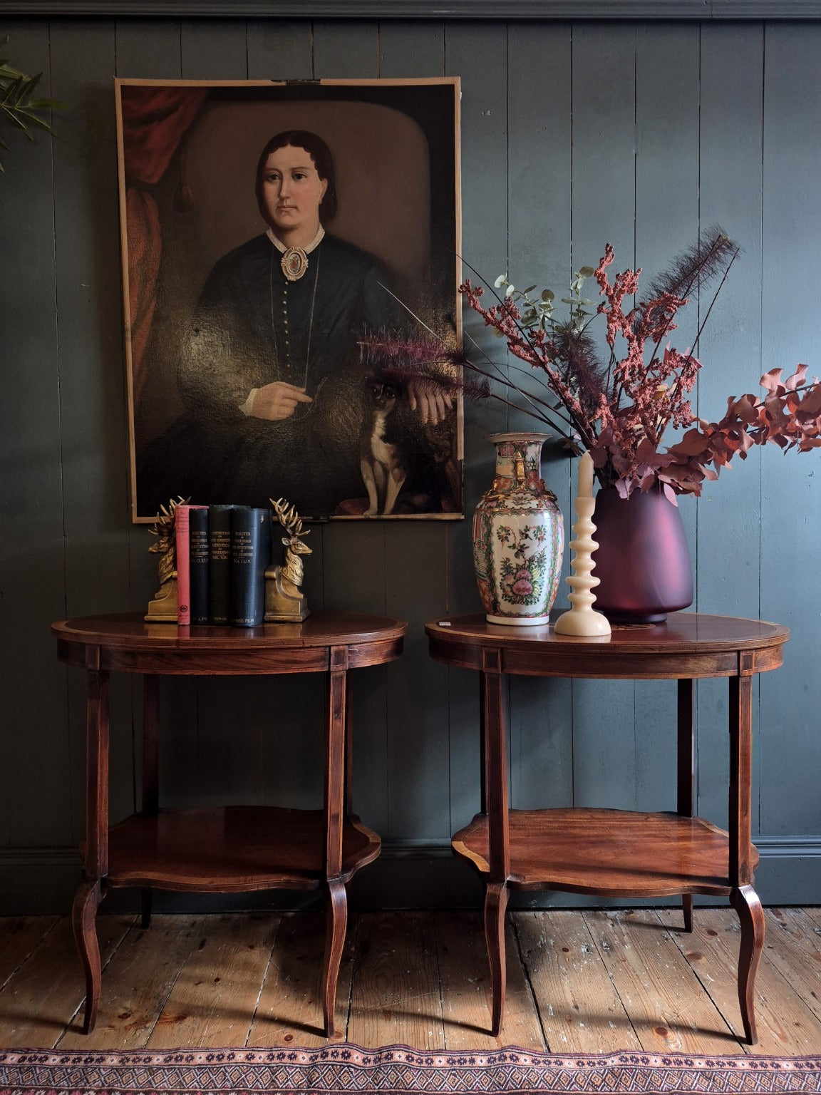 Pair of Edwardian Sheraton Style Tables