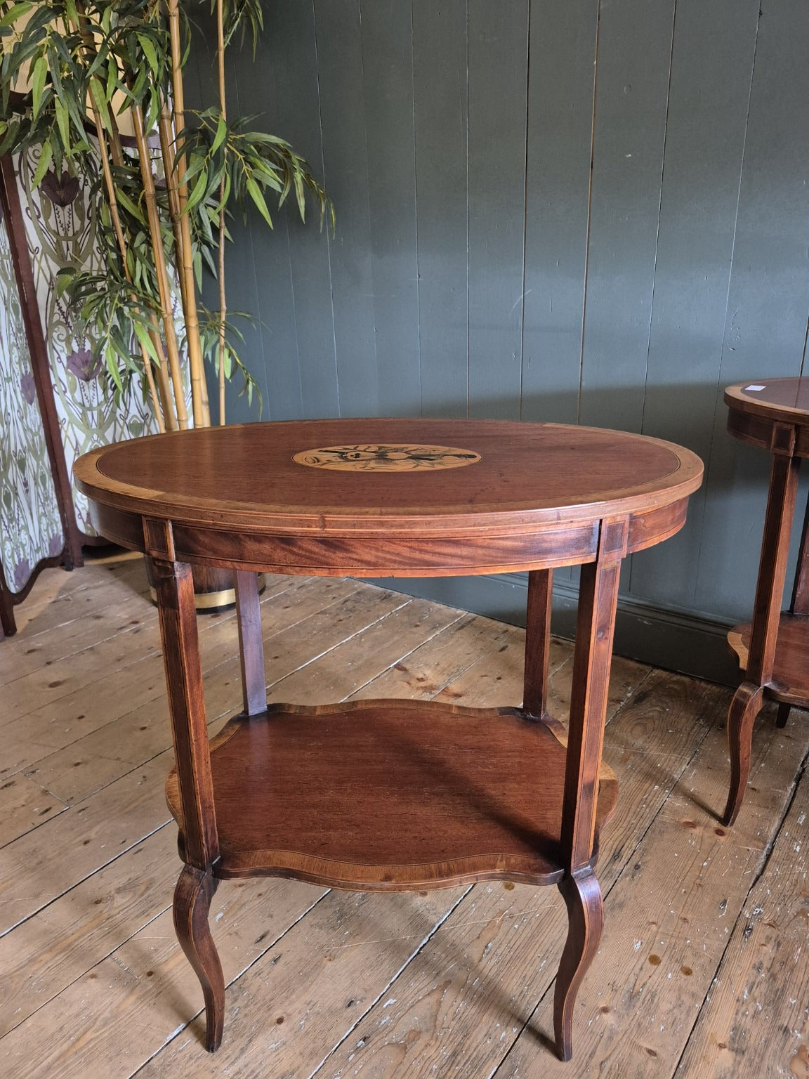 Pair of Edwardian Sheraton Style Tables