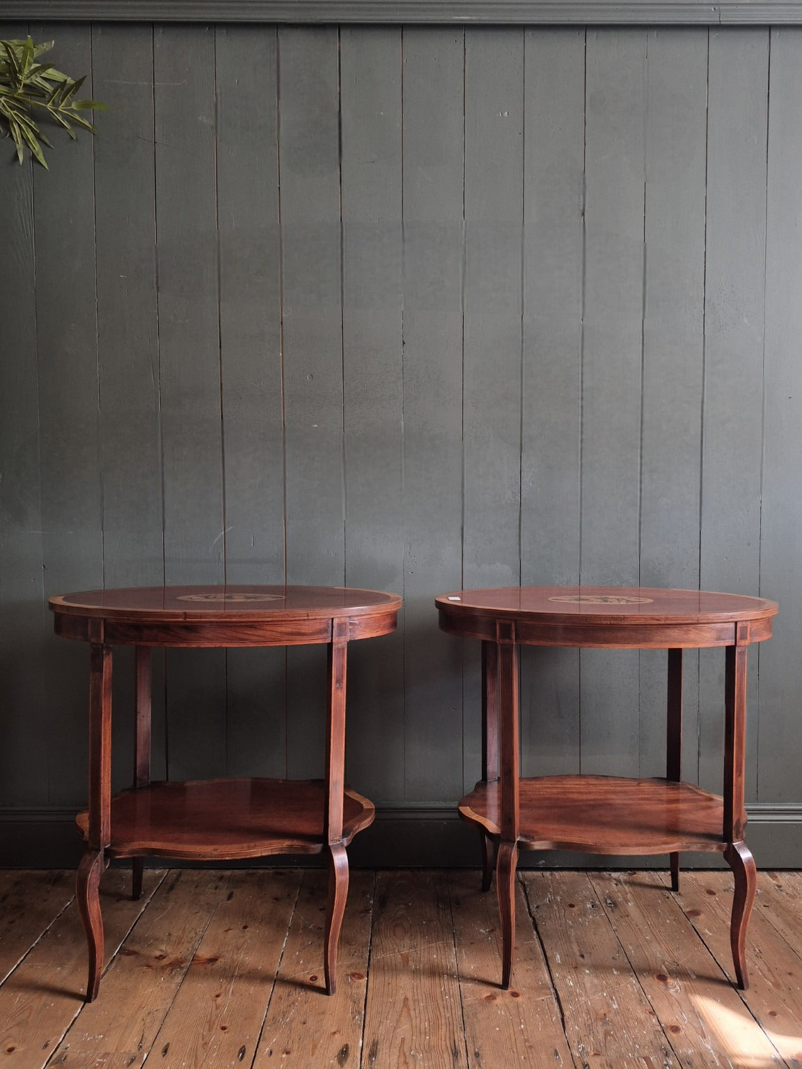 Pair of Edwardian Sheraton Style Tables