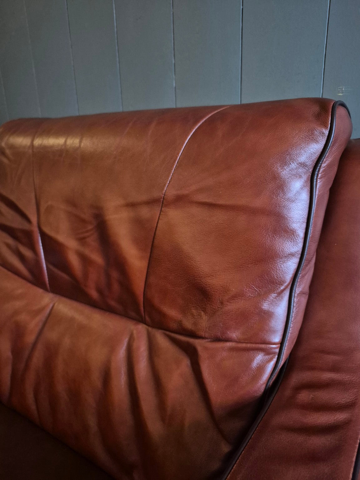 Pair of Vintage Leather Armchairs