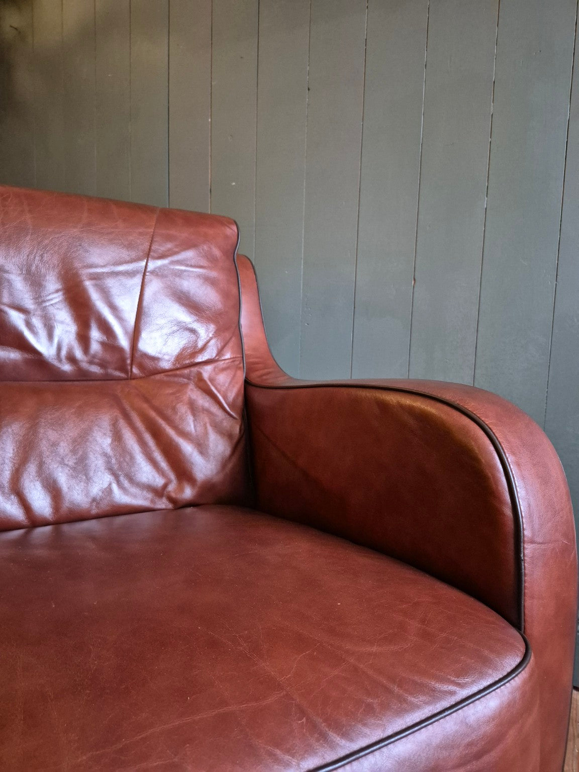 Pair of Vintage Leather Armchairs