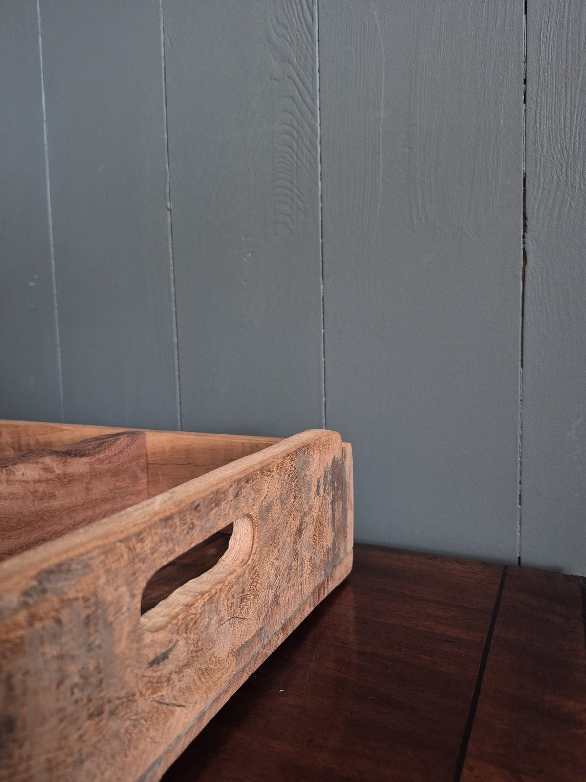 Recycled Wooden Tray With Dividers