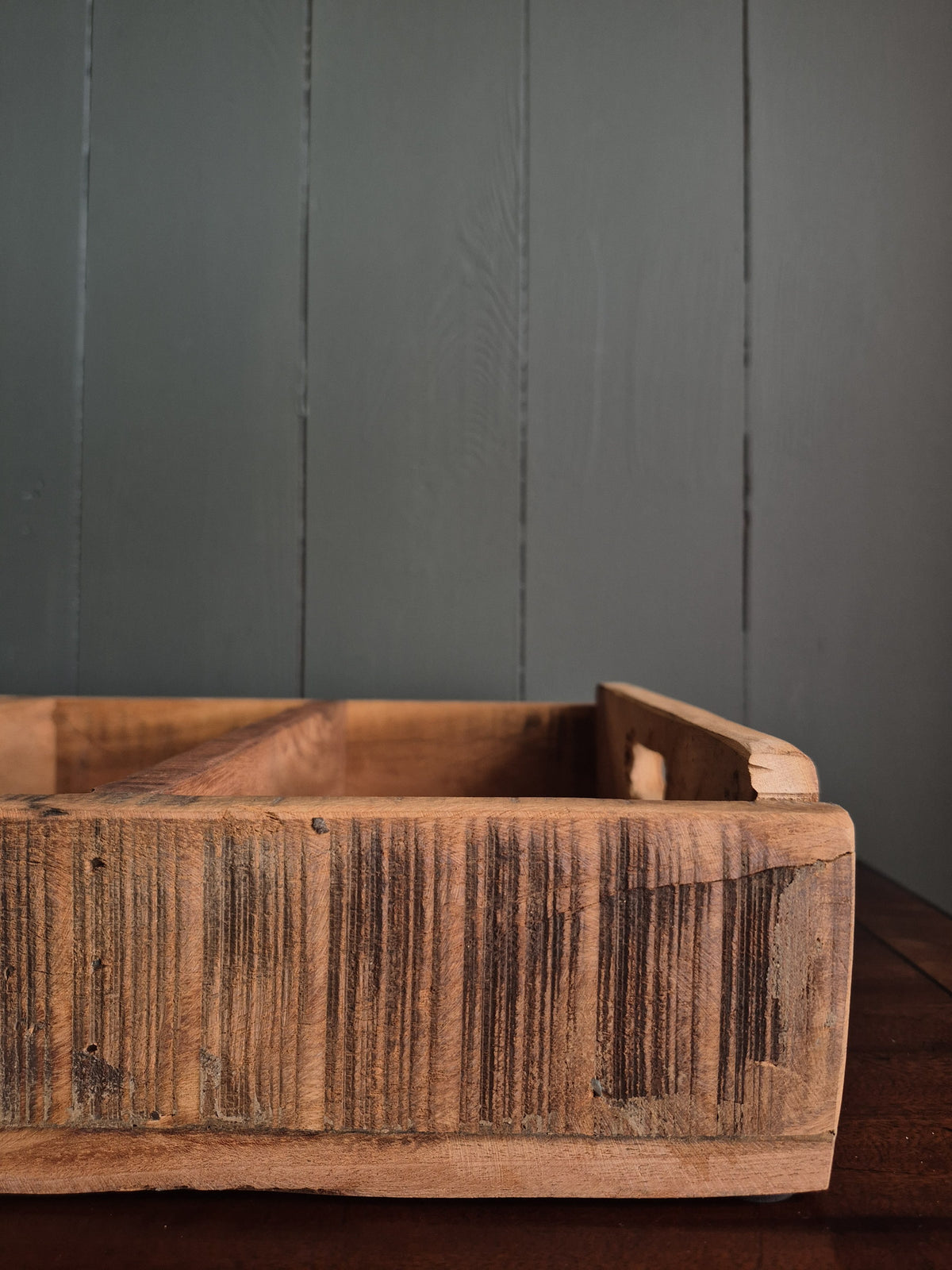 Recycled Wooden Tray With Dividers