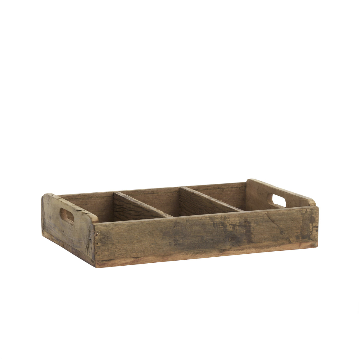 Recycled Wooden Tray With Dividers