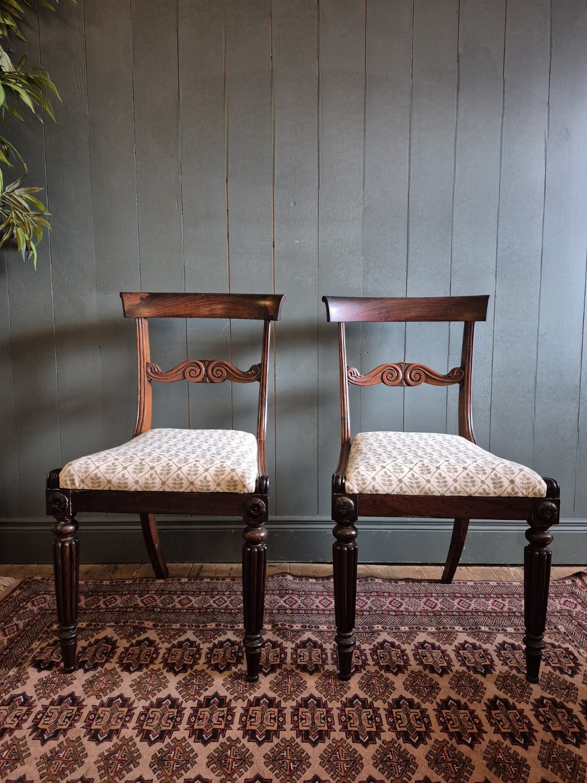 Set of Six Regency Dining Chairs