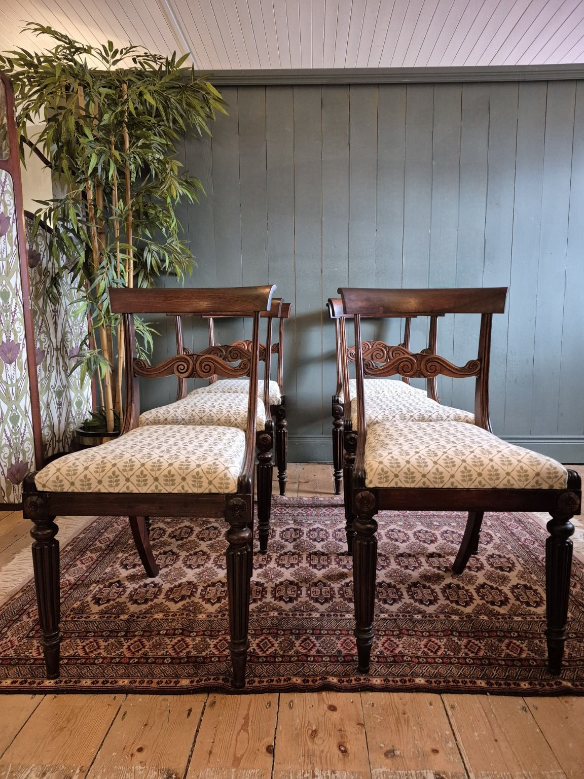 Set of Six Regency Dining Chairs