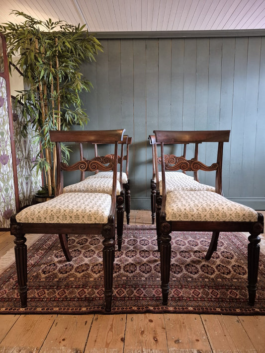 Set of Six Regency Dining Chairs