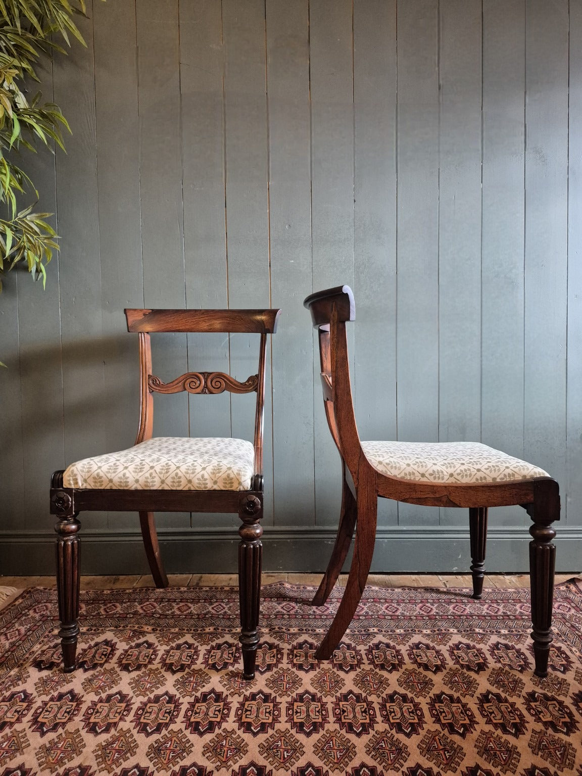 Set of Six Regency Dining Chairs
