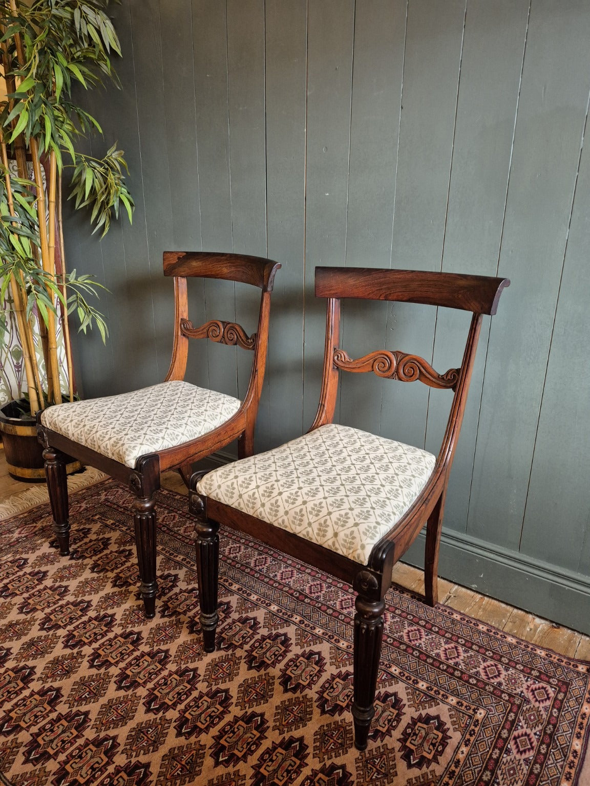 Set of Six Regency Dining Chairs