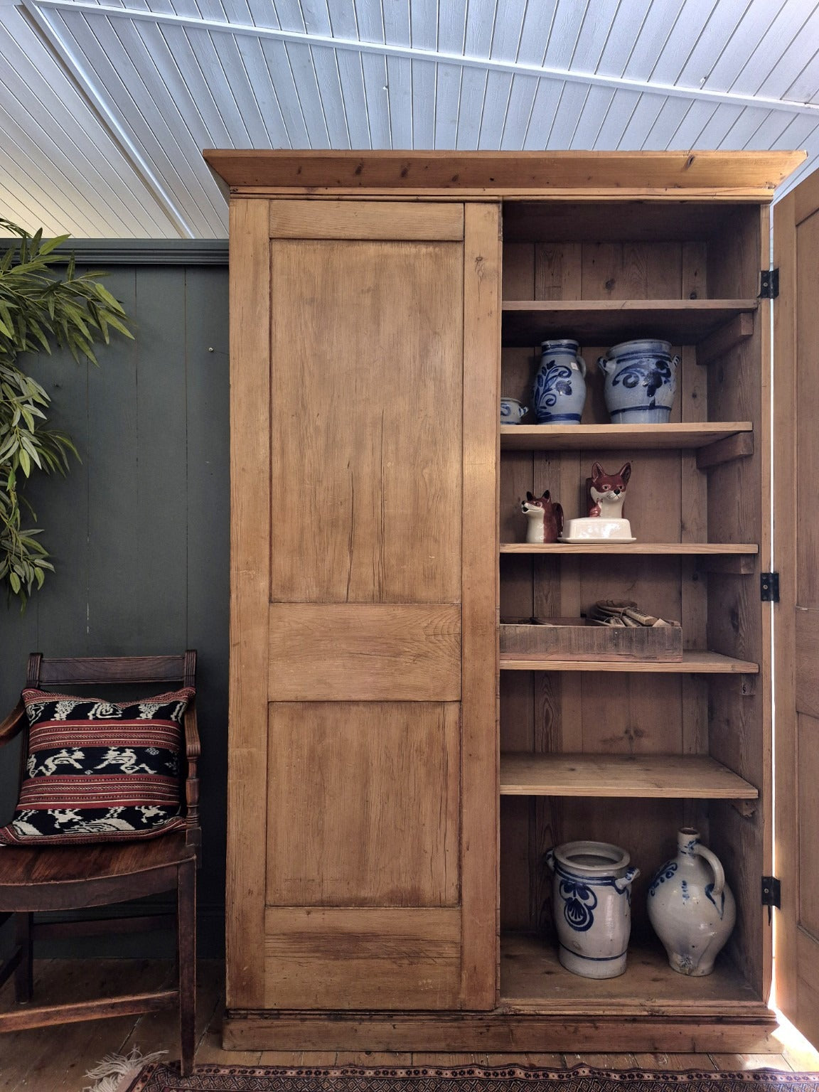 Victorian Pine House Keepers Cupboard