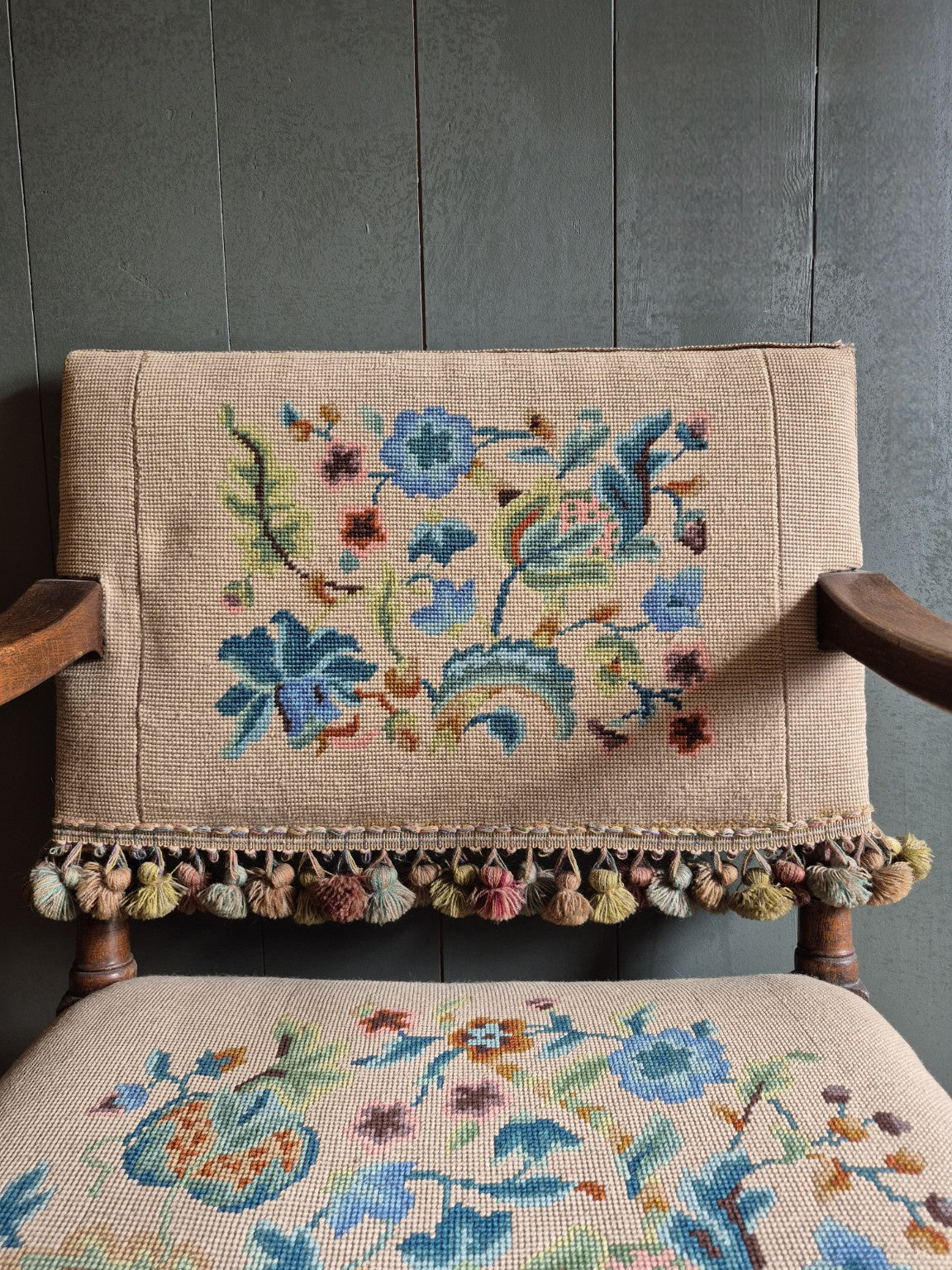 Set of six Victorian Needle Point Chairs