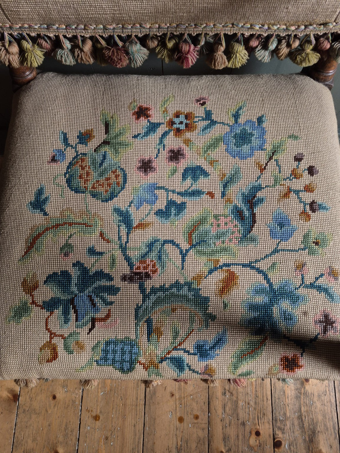 Set of six Victorian Needle Point Chairs