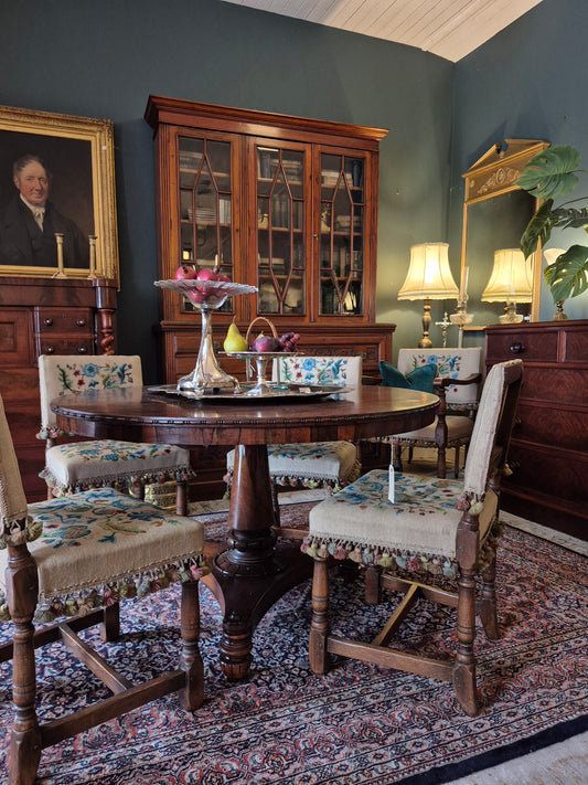 Set of six Victorian Needle Point Chairs