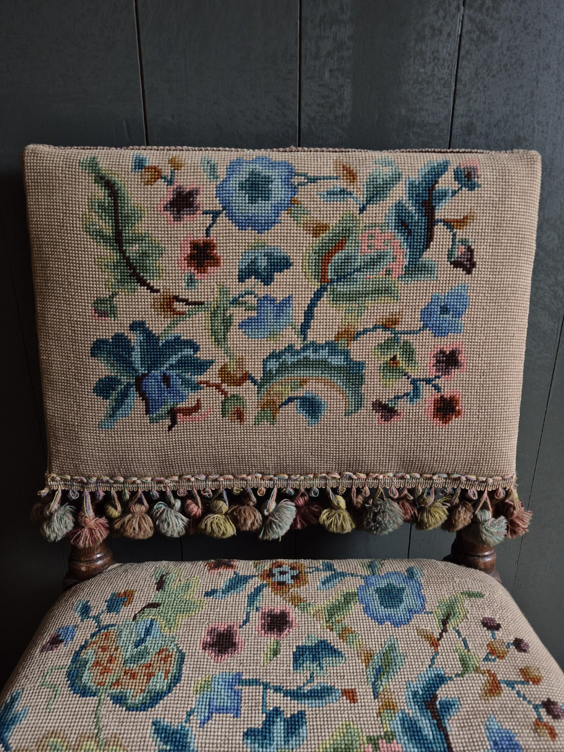 Set of six Victorian Needle Point Chairs