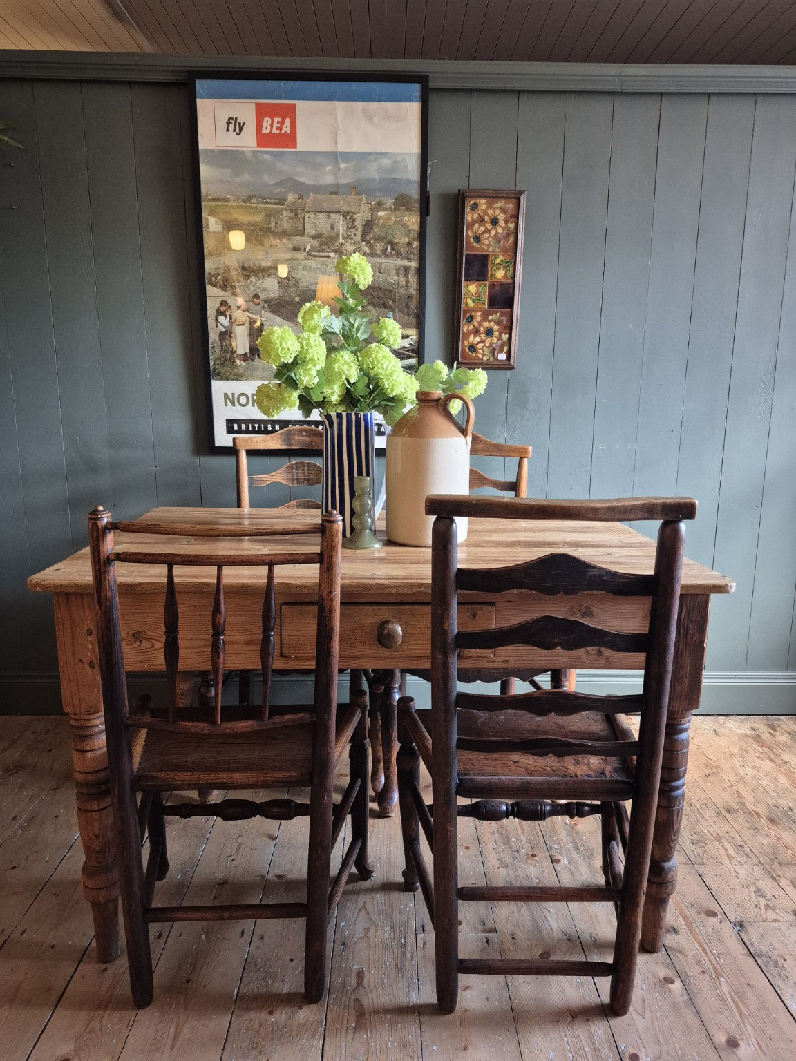 Victorian Pine Scrub Table
