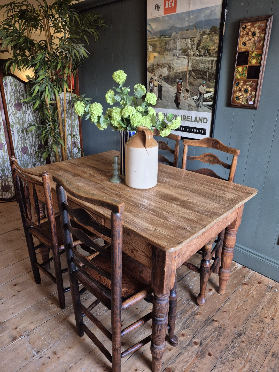 Victorian Pine Scrub Table