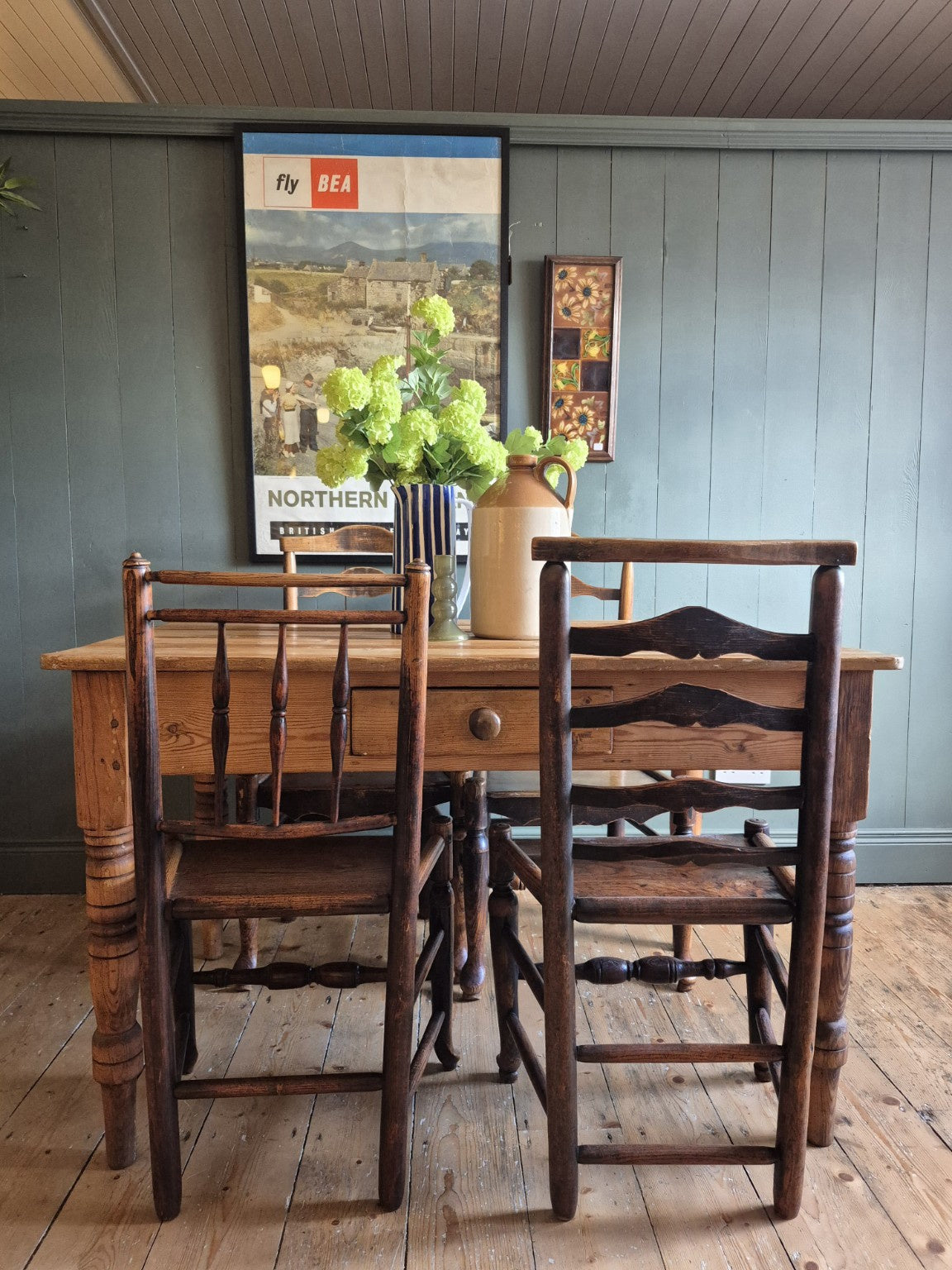 Victorian Pine Scrub Table