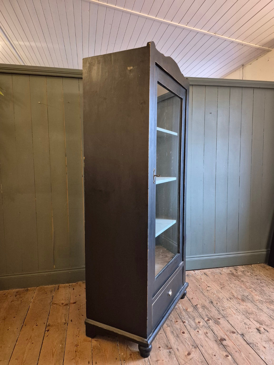 Vintage French Glazed Cabinet