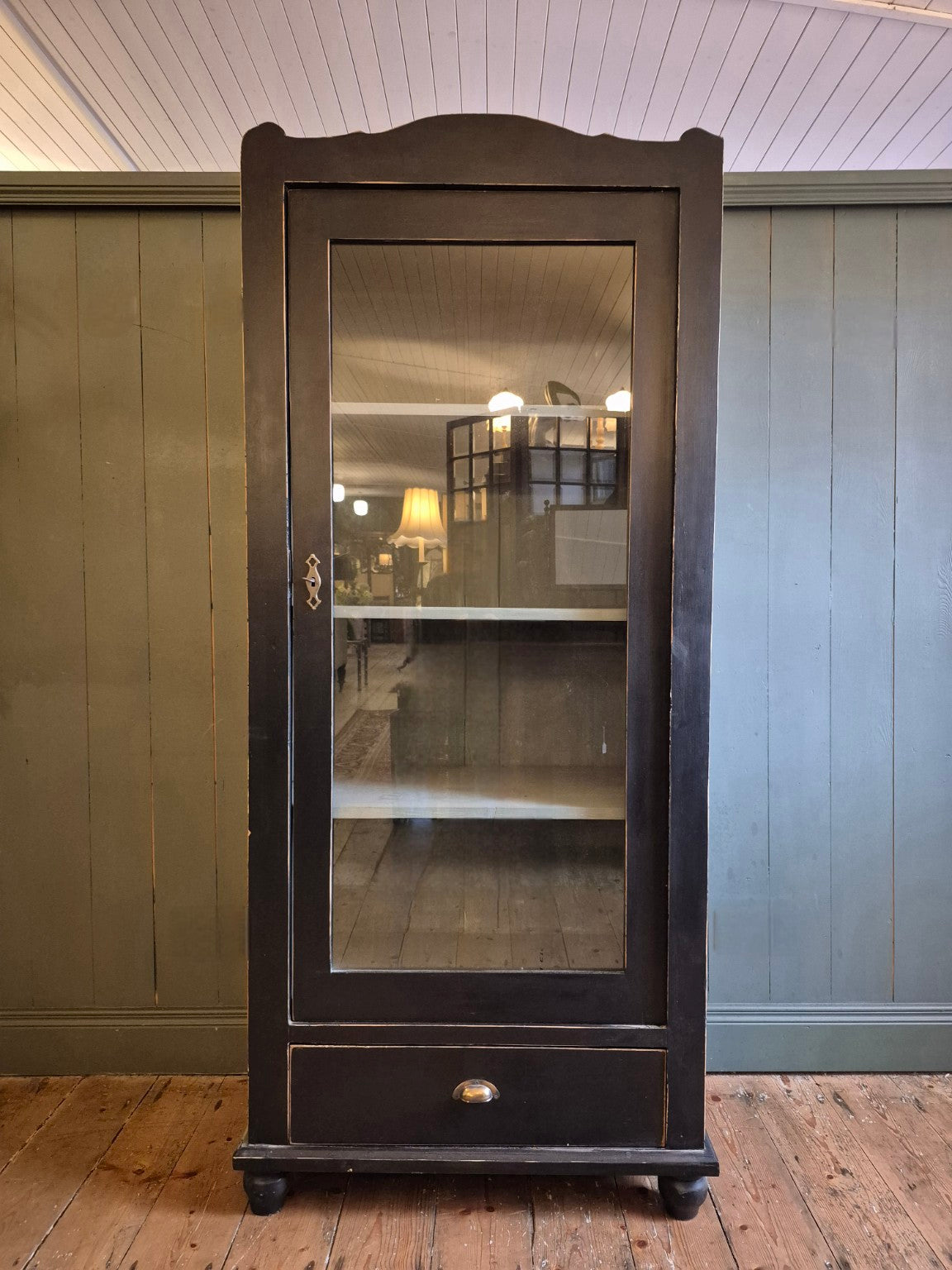 Vintage French Glazed Cabinet