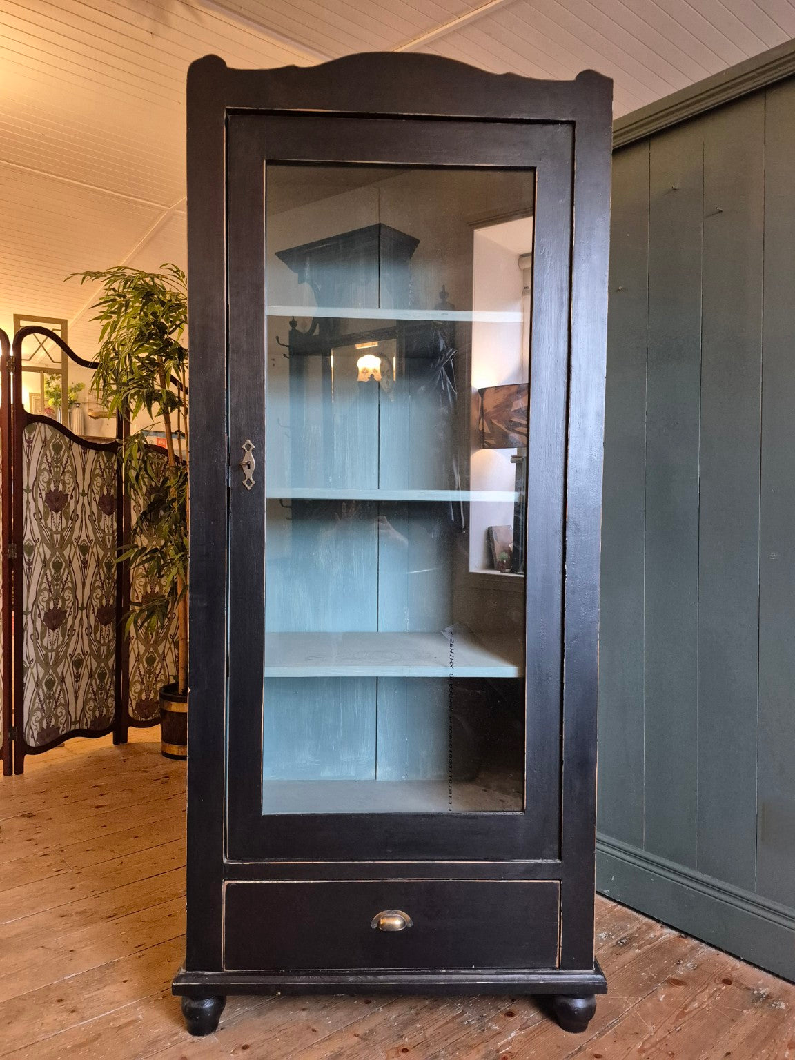 Vintage French Glazed Cabinet