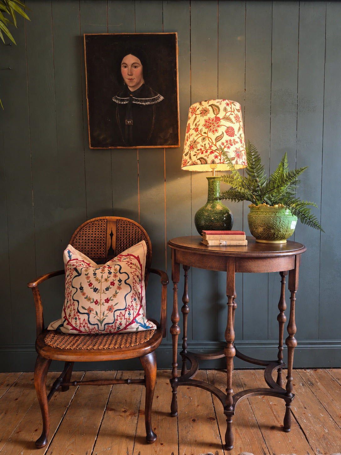 Vintage Round Oak Table